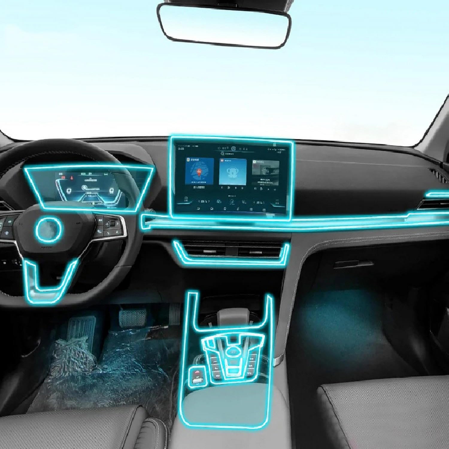 Film de protection navigation GPS BYD Song Pro protection TPU premium