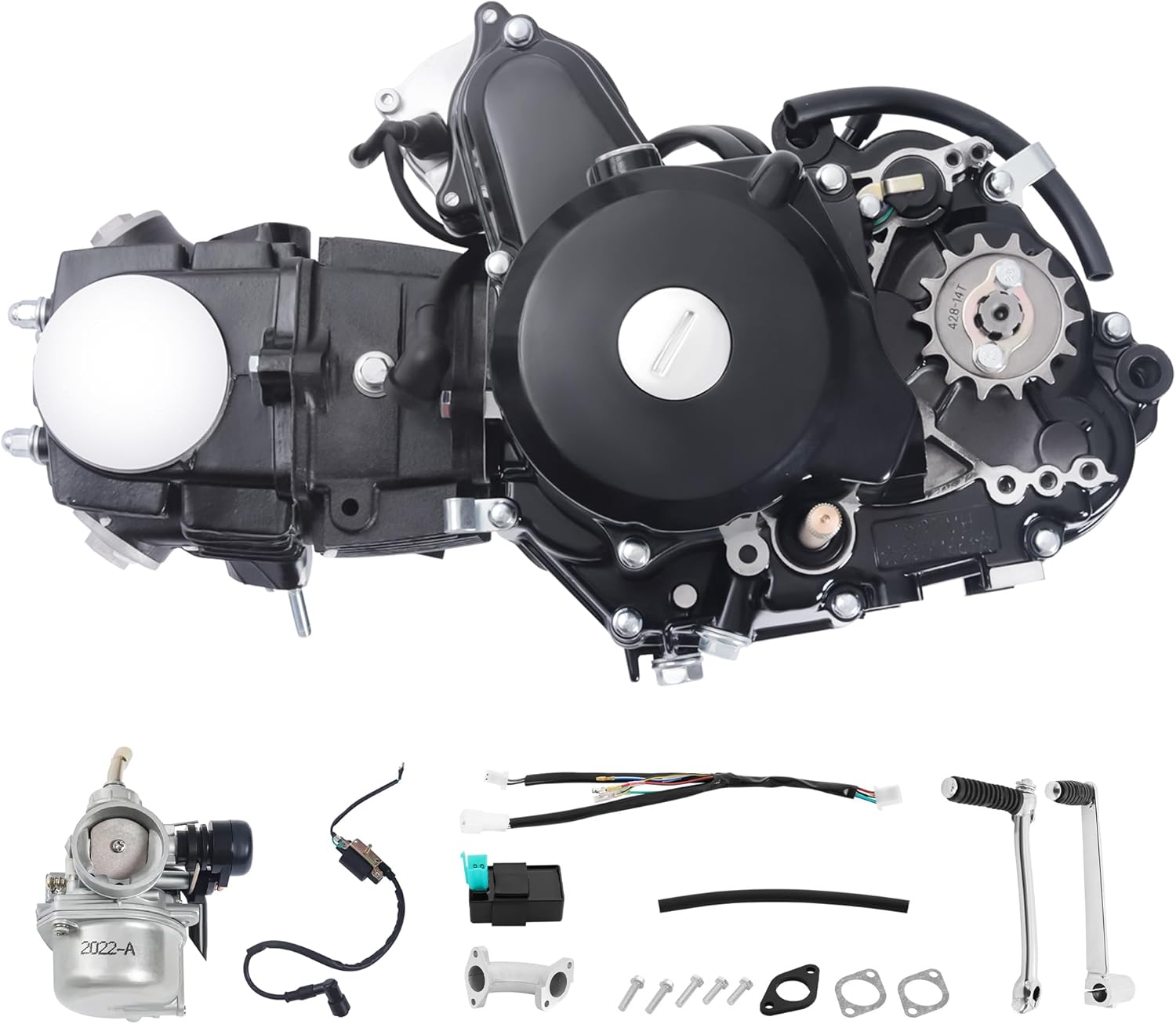 110CC Engine Motor 4 Stroke Air Cooled Single Cylinder Engine Motor Kit Kick Start Fits For HONDA CRF50 / CRF70 / XR50 / XR70 / Z50 / Z50R / CT70