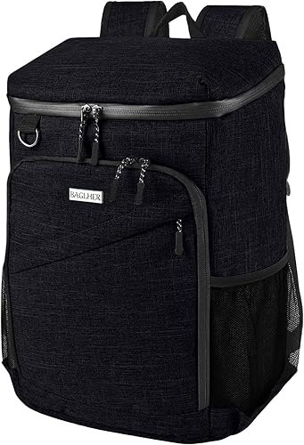 BAGLHER Mochila Nevera Térmica Ligera Aislada - 30 Latas, A Prueba de Fugas para Almuerzo, Picnic, Senderismo, Viajes de Campamento Núcleo