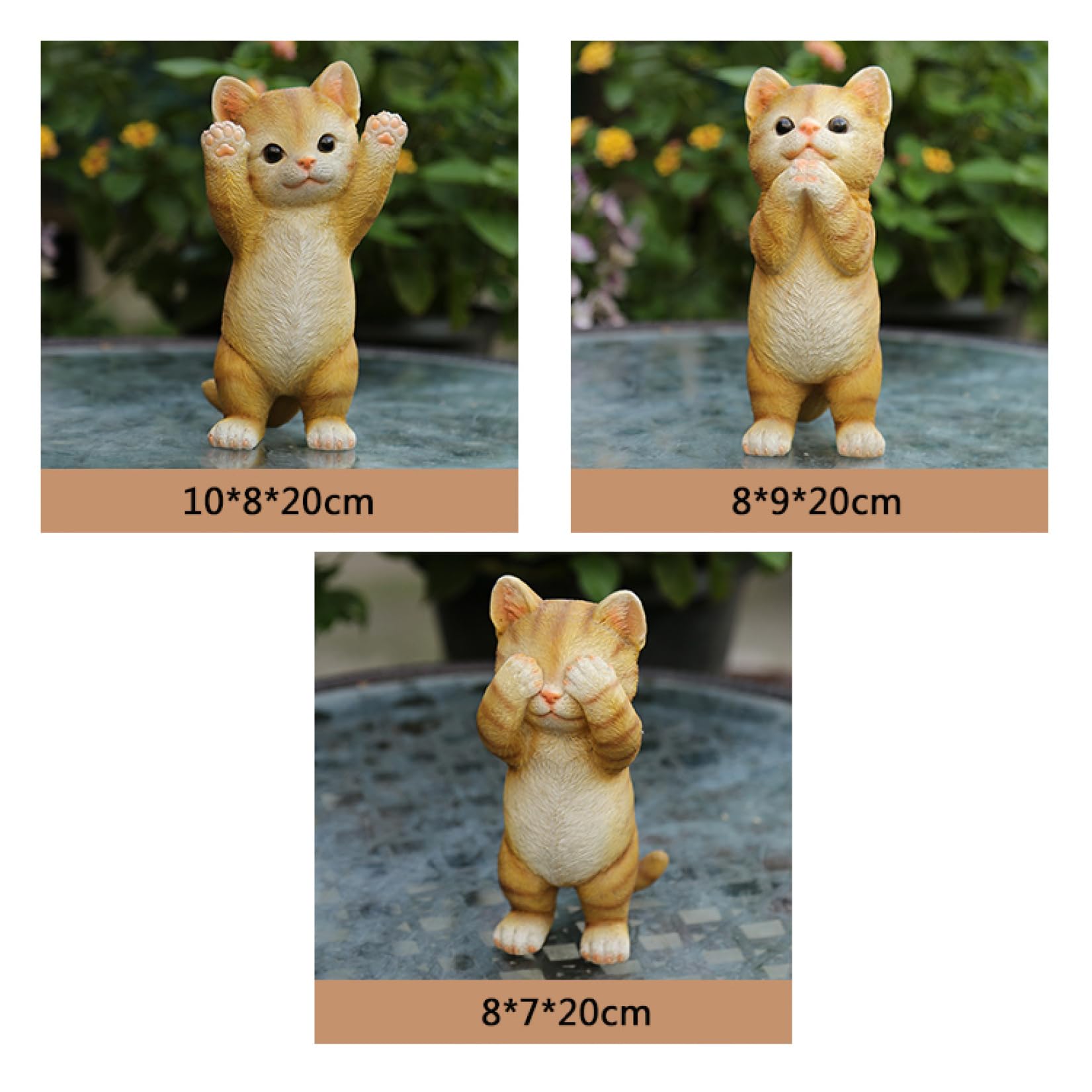 Amazon.co.jp: ガーデニング雑貨 ネコ 猫 ガーデンオブジェ 室内外の
