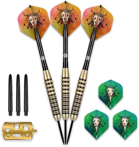Miniatura 2 de Shot! Juego de dardos Talismán con punta de acero, 22 gm, cañones de acero con peso central