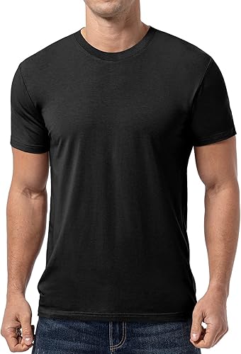 QUALFORT Camiseta de bambú para hombre