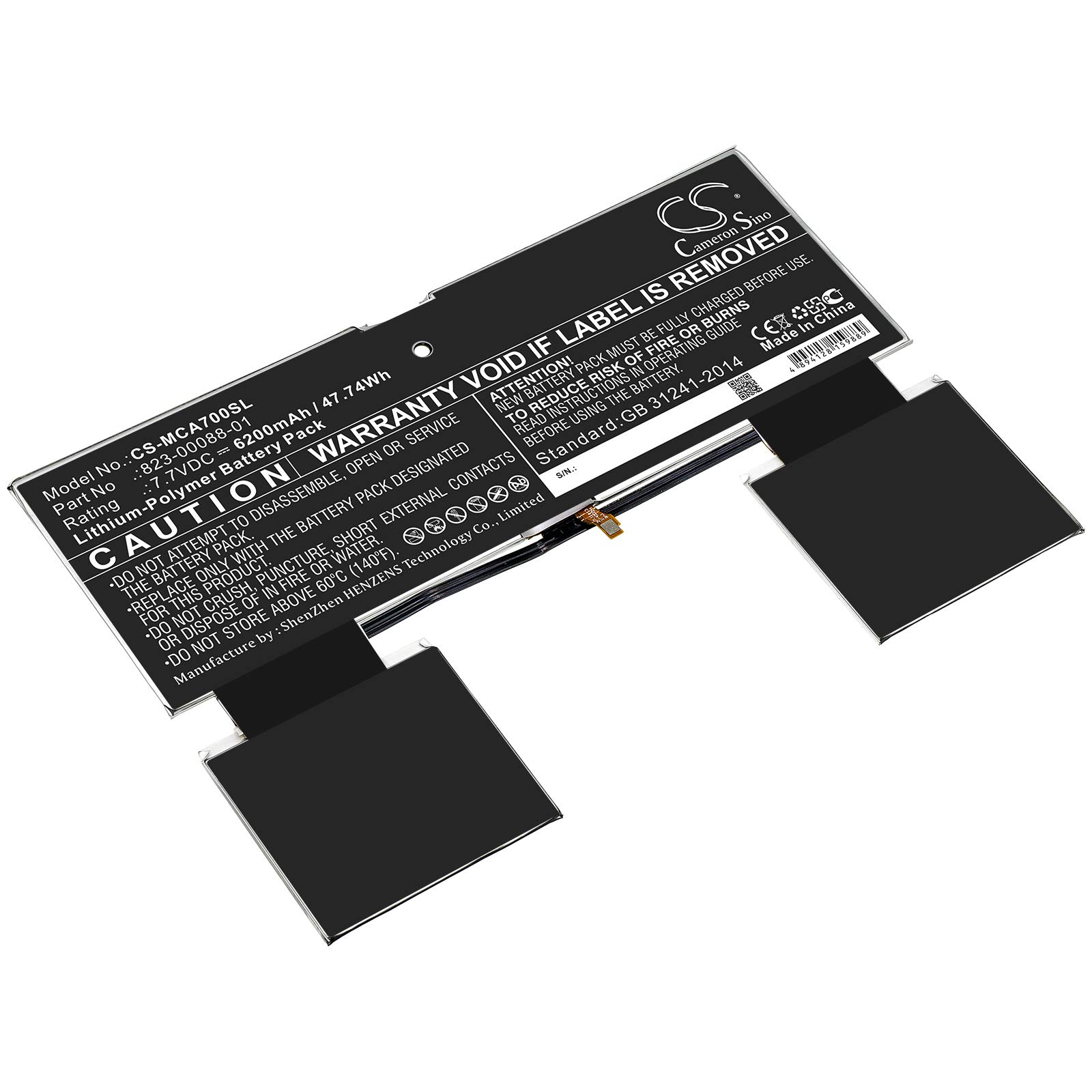 Flujoy 6200mAh/7.7V Replacement Battery for Pixel Slate A70