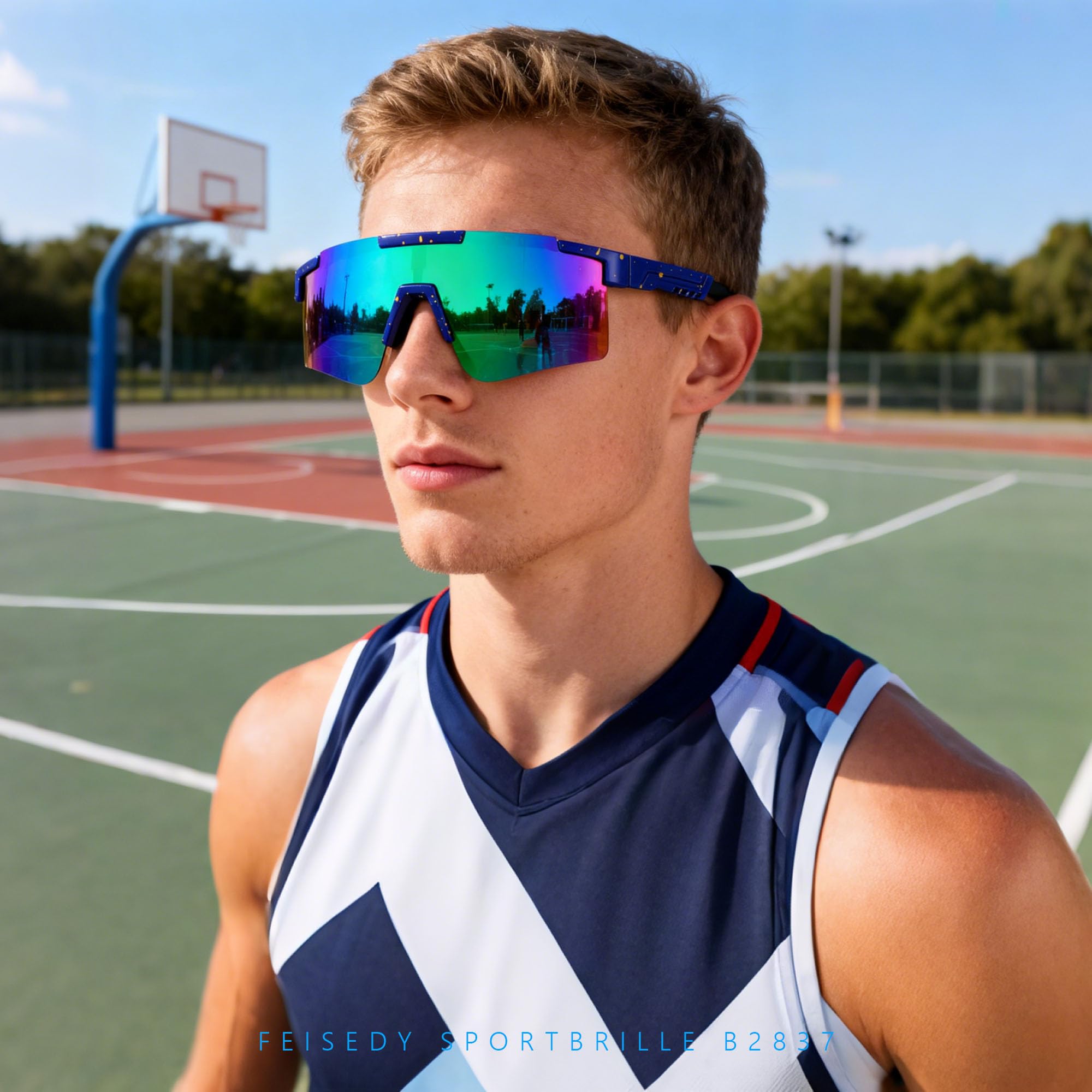 FeiOne Sportsonnenbrille Mit Selbsttönung - 30g Leicht Für Radfahren & Laufen