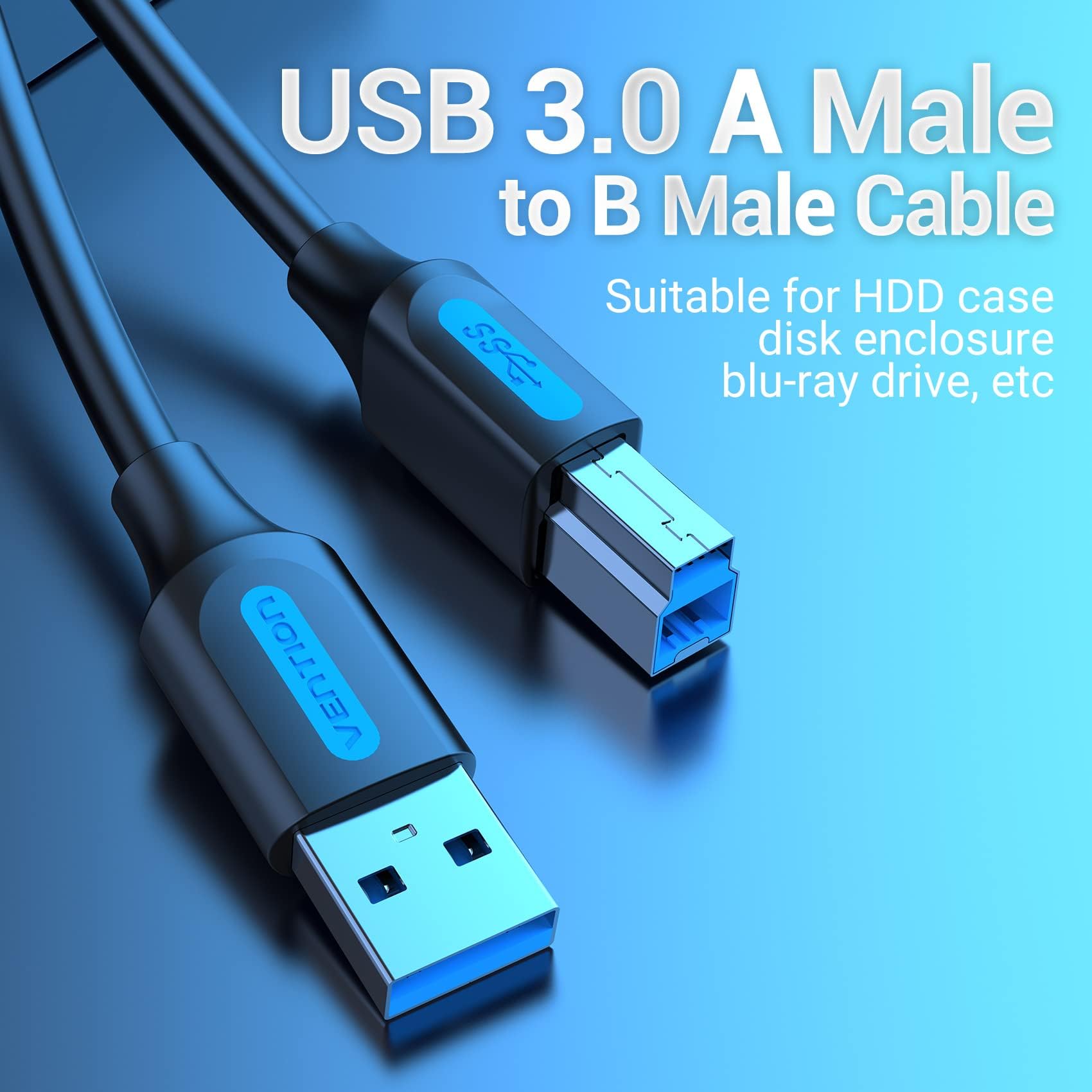 Vention USB to USB Cable Type A Male to Male USB 2.0 Extension Cable