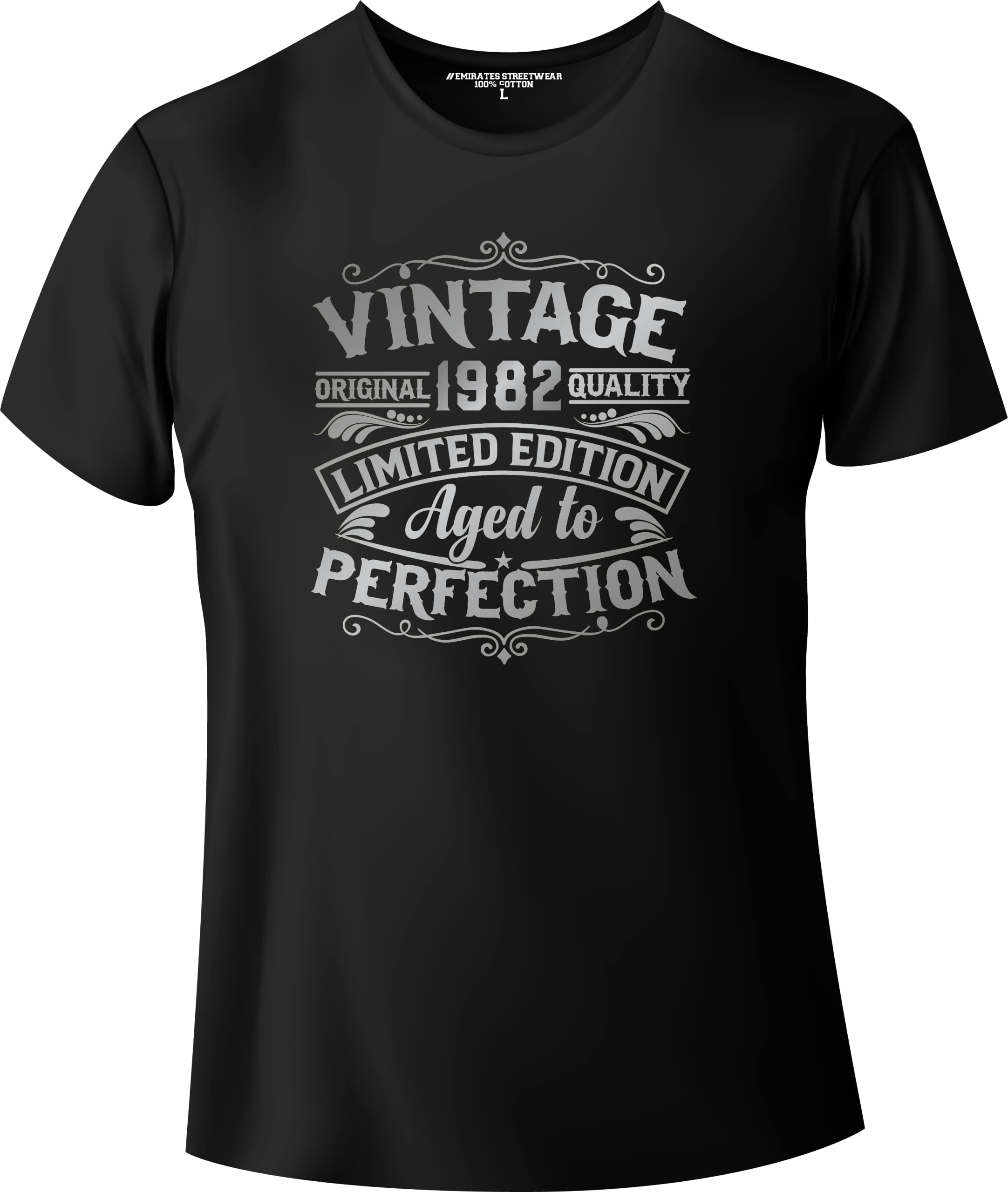Emirates StreetwearAged To Perfection 1982 - Unisex Birthday T-Shirt Men Women Tee