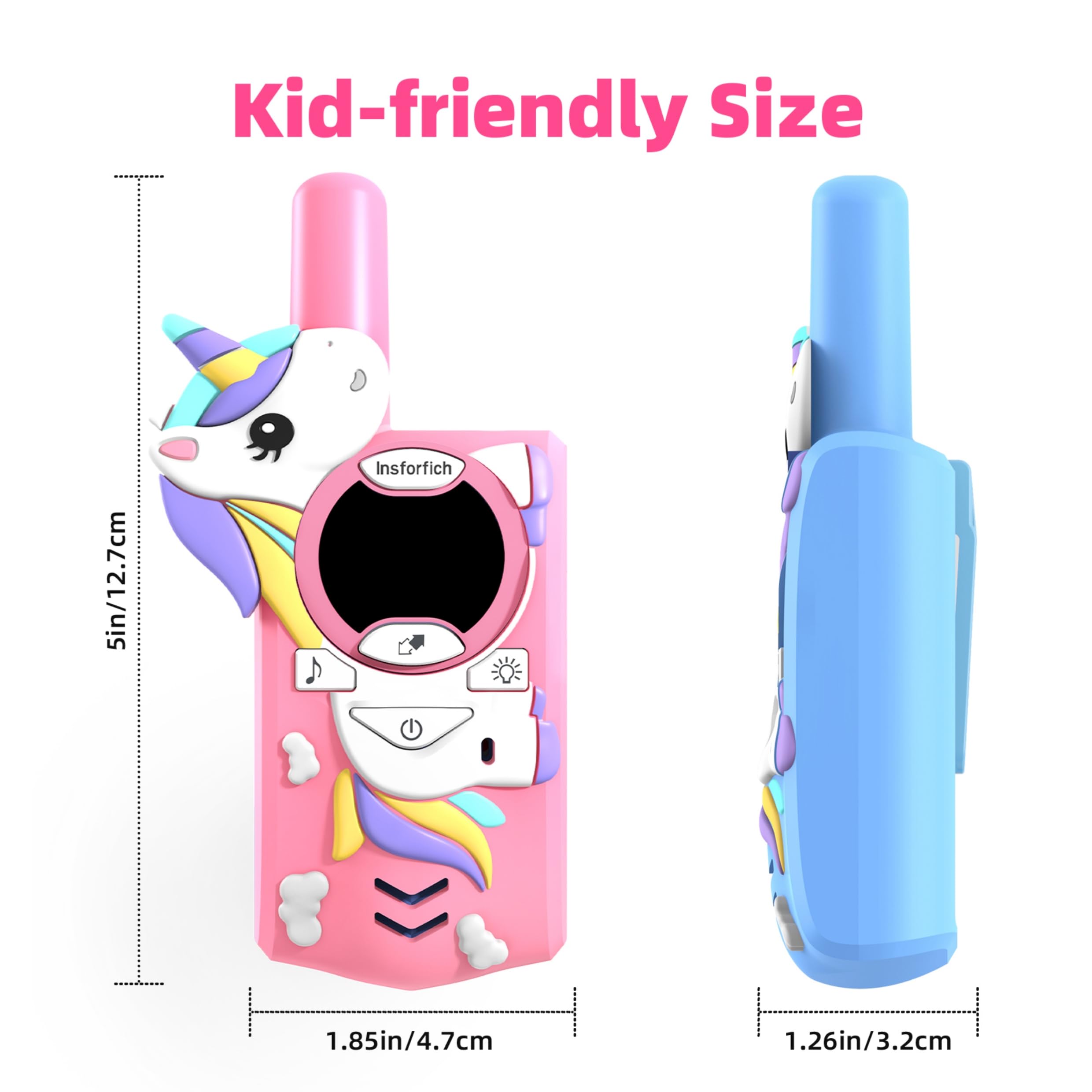 Juguetes para niñas de 3 a 12 años, walkie talkies para niños para senderismo al aire libre, radio de 2 vías, regalos para niños de 3 a 12 años, regalo de cumpleaños de Halloween 4