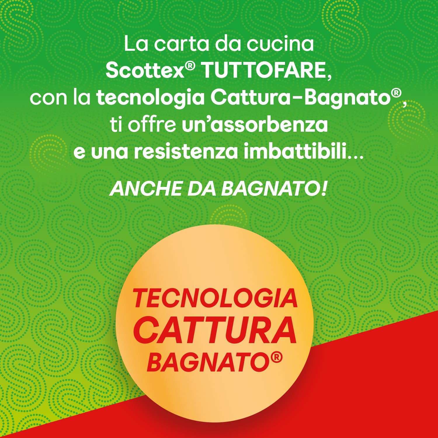 Scottex Tutto Fare, Carta Da Cucina, Morbida e Resistente, Ultra assorbente, Con Carta certificata FSC, 24 Maxi Rotoli