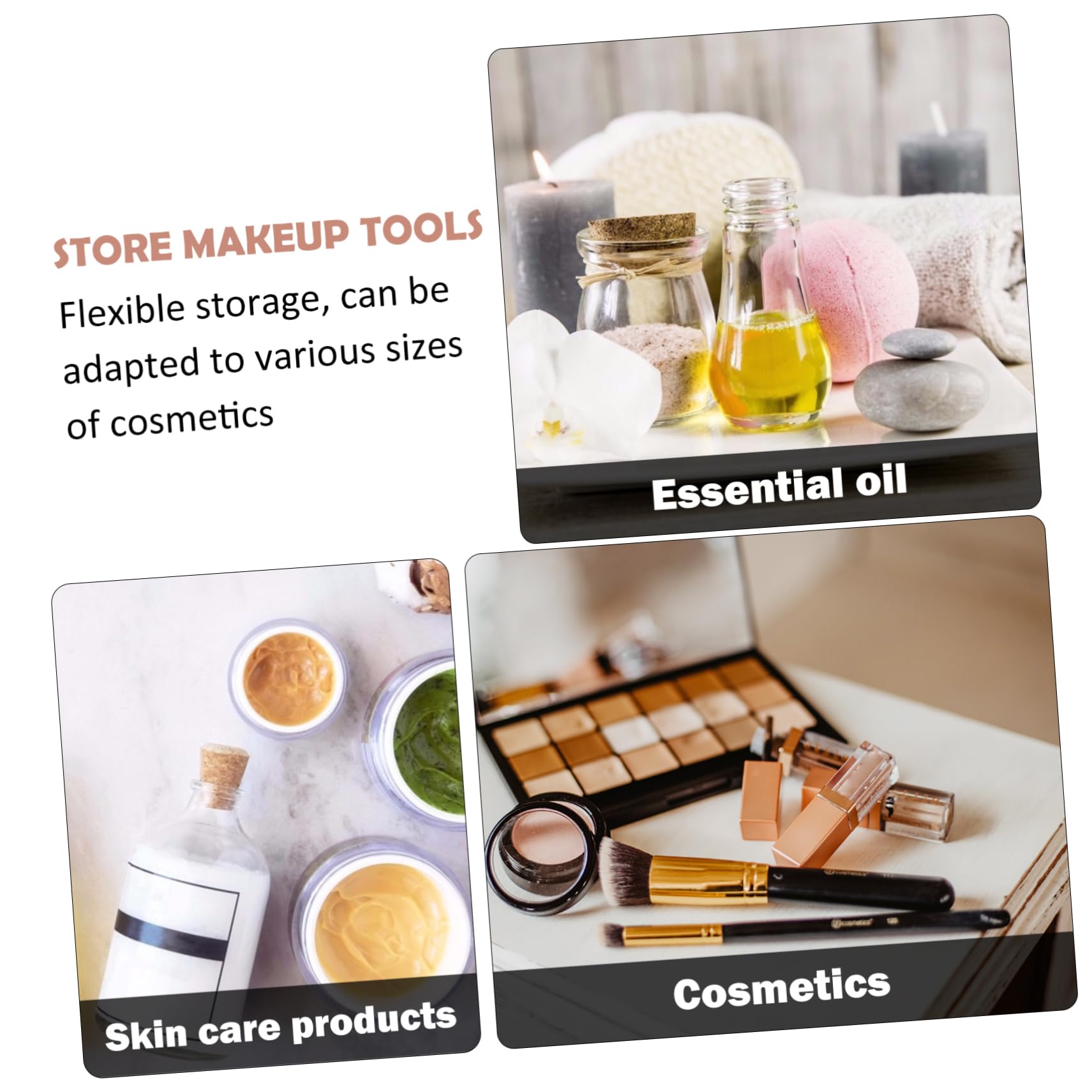 PLAFOPE Aluminiumlegierungs Kosmetikkoffer Leicht und Vielseitig Schwarz mit Ordentlicher Aufbewahrung für Make Up und Werkzeuge für Arbeit und Veranstaltungen
