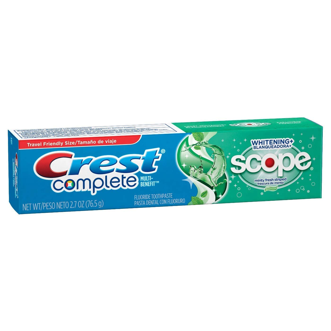 Crest Whitening Plus Scope Toothpaste Minty Fresh Striped 2.70 oz (Pack of 6)6