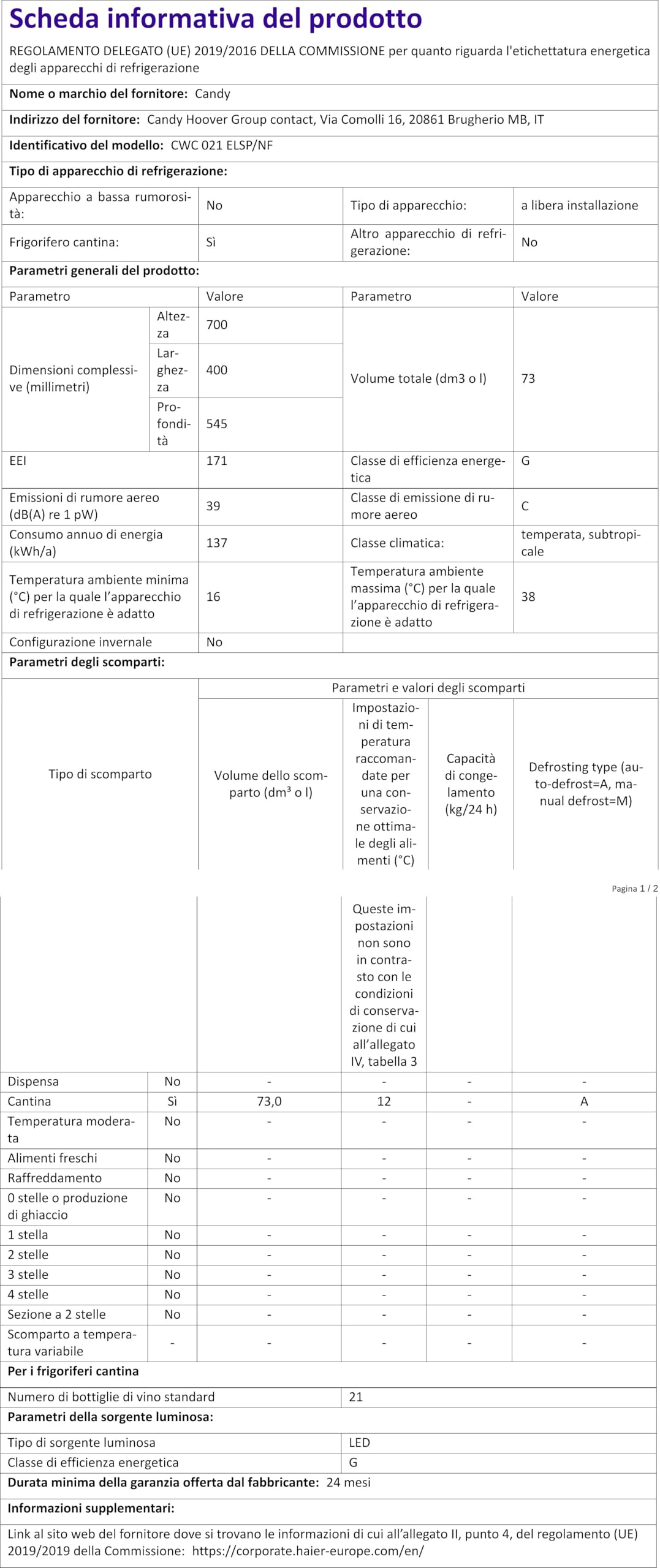 Cantina Vino Hisense MWC4894GF Per 30 Bottiglie - Monotemperatura, Ripiani In Legno, Vetro Anti UV, Display Touch, 2023 - Foto 11