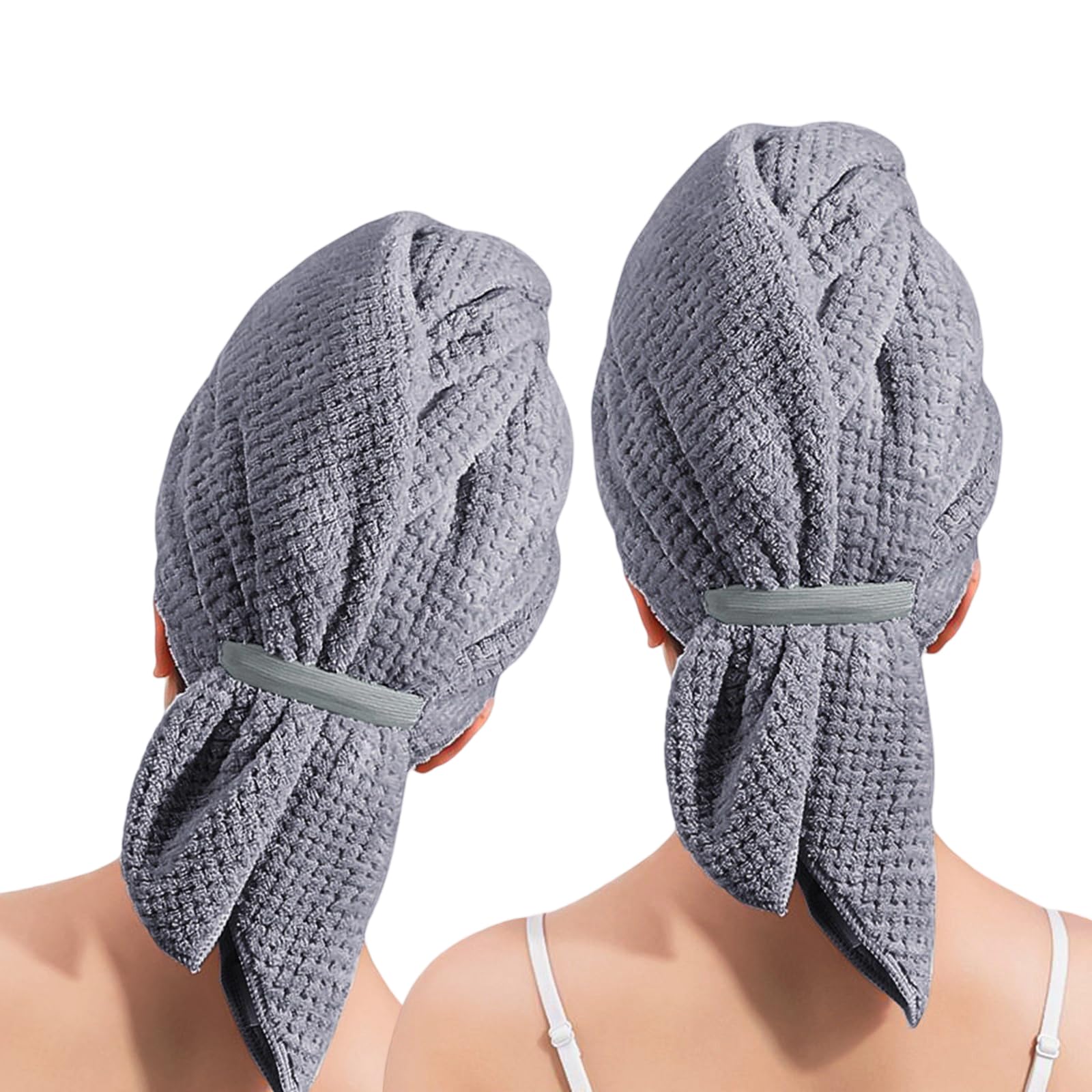 Buxuaaaa Women's B Uxuaaaa Pineapples Grids Quick Dry Hair Towel Wrap For Wet Hair Super Absorbent Microfiber Towel With Elastic And For Long Quick Dry Turban