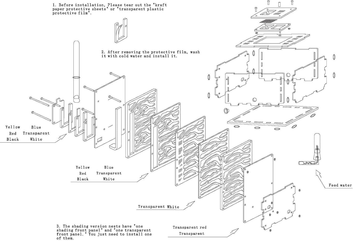 Castello di formiche in acrilico Nido di formiche in acrilico 3D fai da te, formicaio, nido di formiche for insetti, villa for appassionati di animali domestici, habitat ecologico for formiche con are