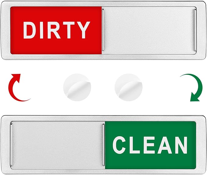Clean Dirty Dishwasher Indicator Sign, YEESON Sliding Dishwasher