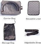 Petits porte-animaux de compagnie pour la Guinée Pig Hamster Bird Bunny Bered Dragon Kitty, sac animal avec poignée stable et tampon imperméable, voyage facile et visite de véticule