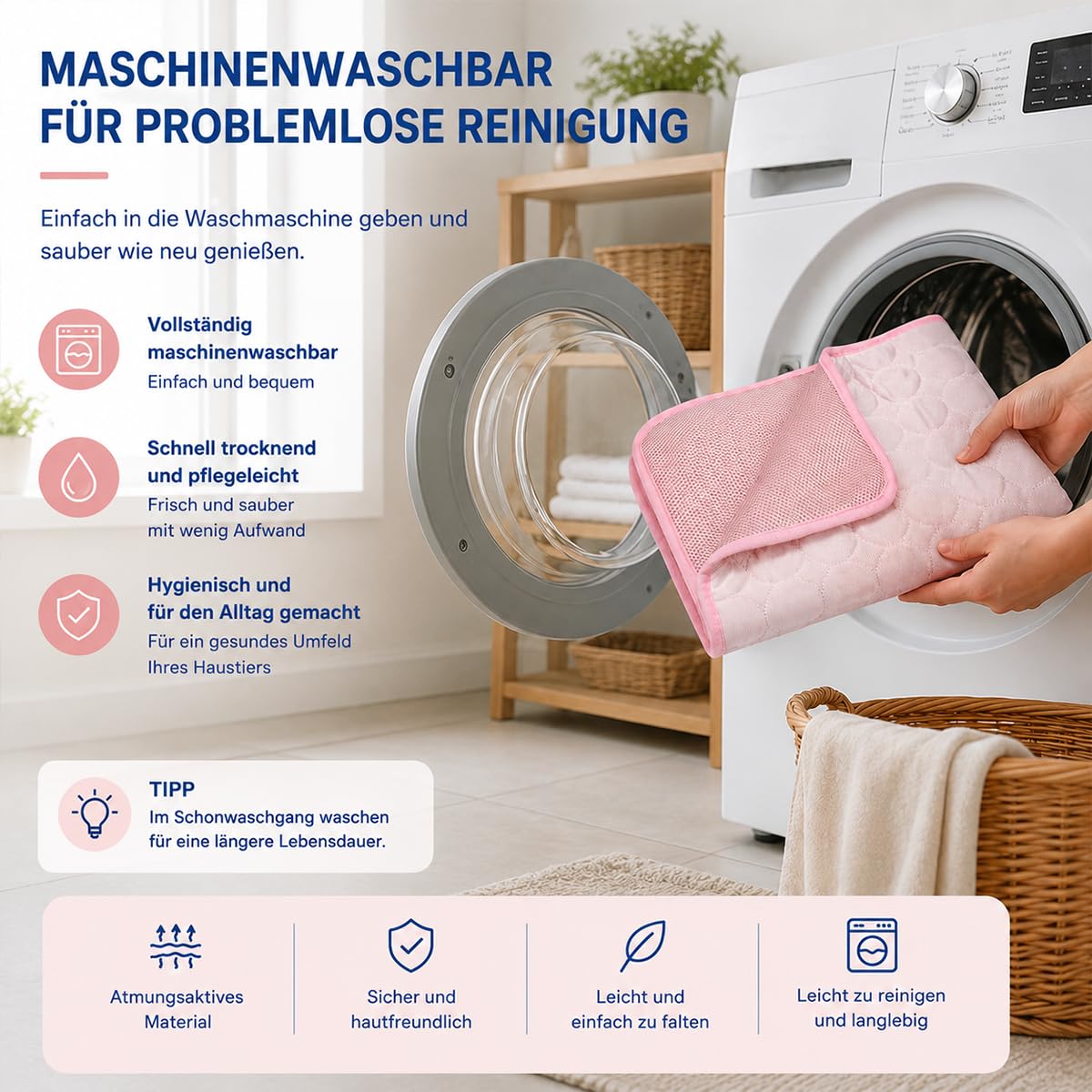 DZ'HUE Kühlmatte Katze, Selbstkühlende Haustierdecke für Hunde und Katzen, KüHlköRbchen Hund, SelbstküHlende Hundematte, Sommer KüHlmatte, Wasserdicht, rutschfest füR Zuhause, Unterwegs (Blau,XXL)