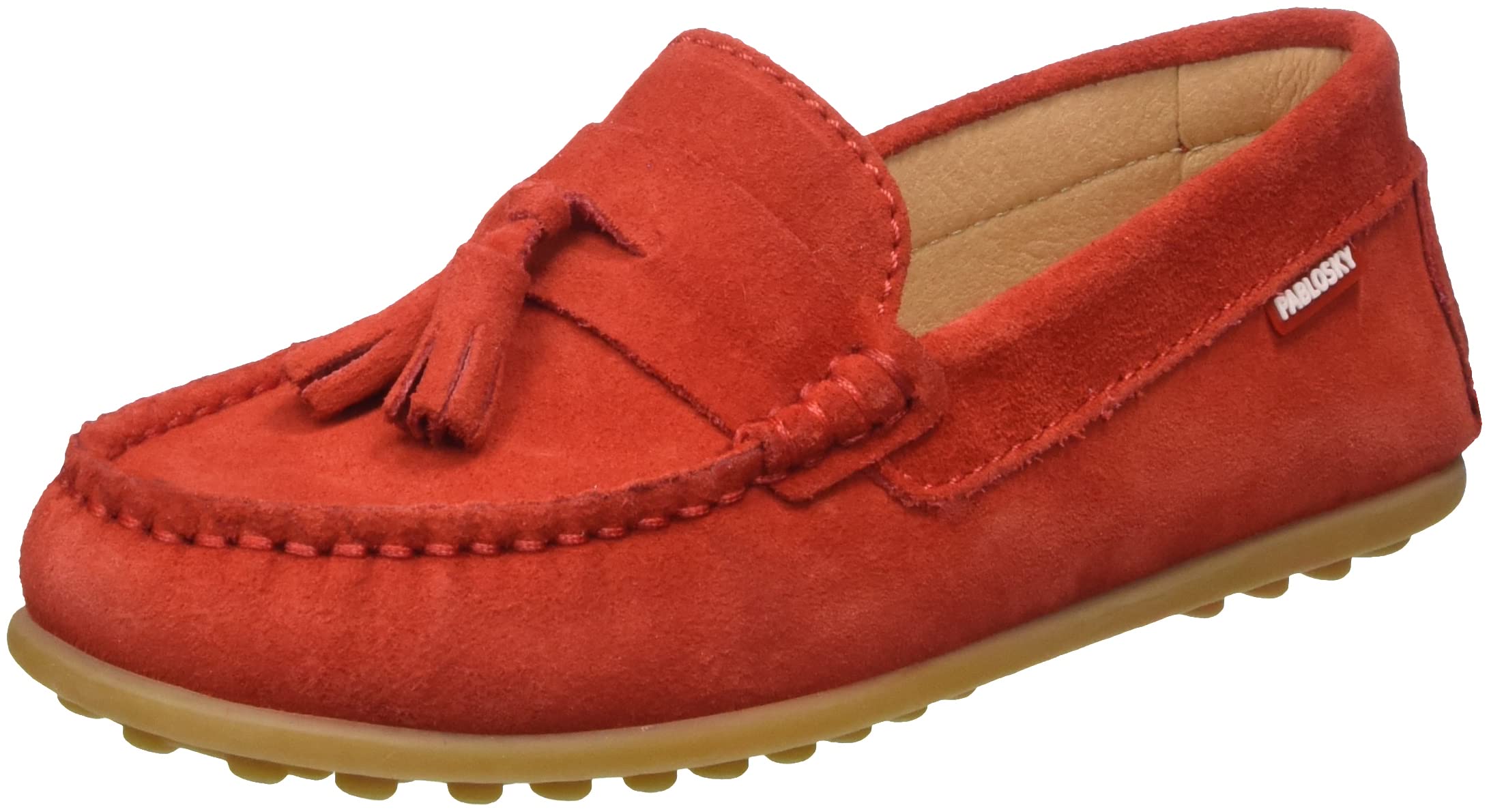Pablosky Boys 127366 Moccasins for Driving, red, 6 UK