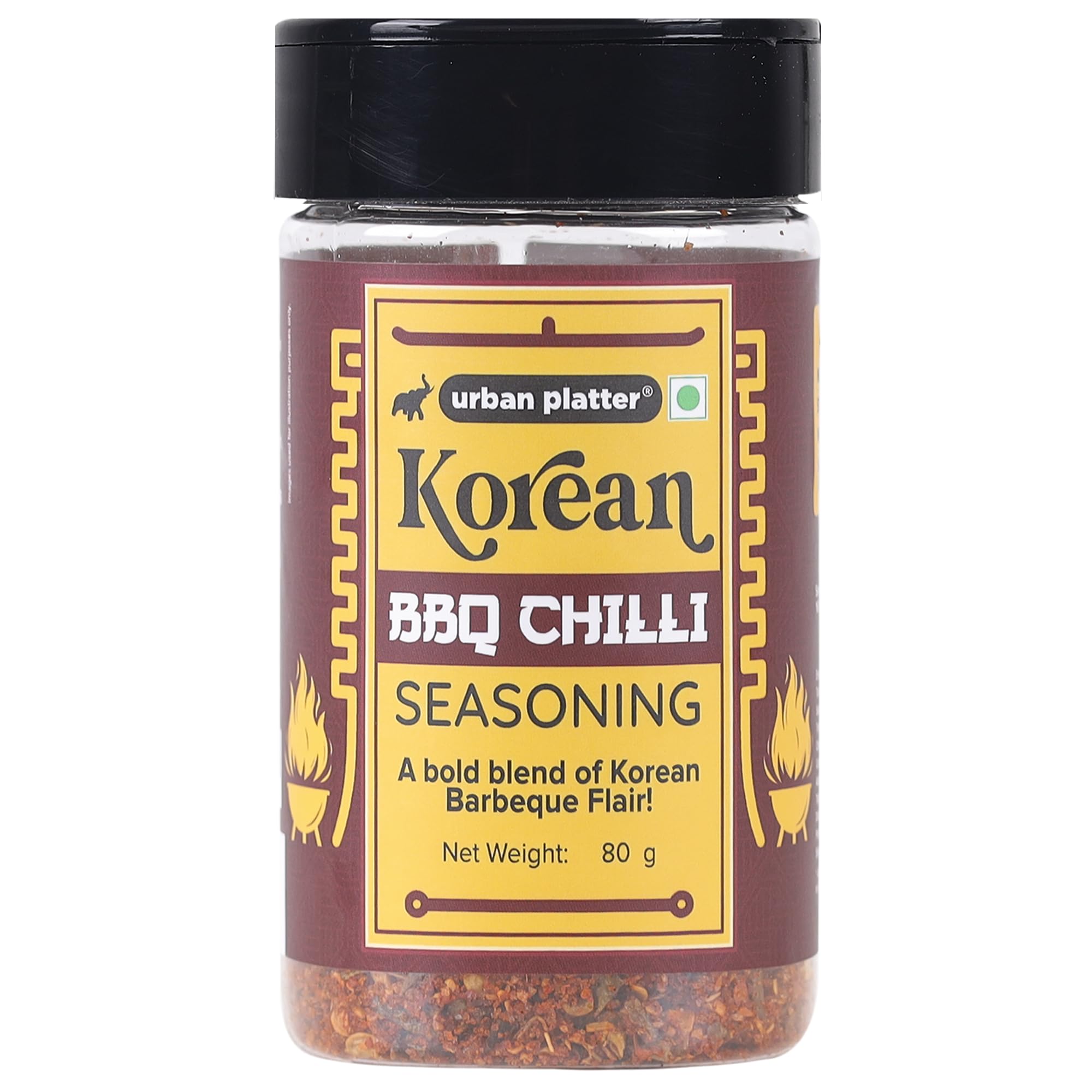 Korean BBQ Chilli Seasoning, 80g (Plant-Based | Bold BBQ-Style Grilling | Signature Korean-Style Flavour)
