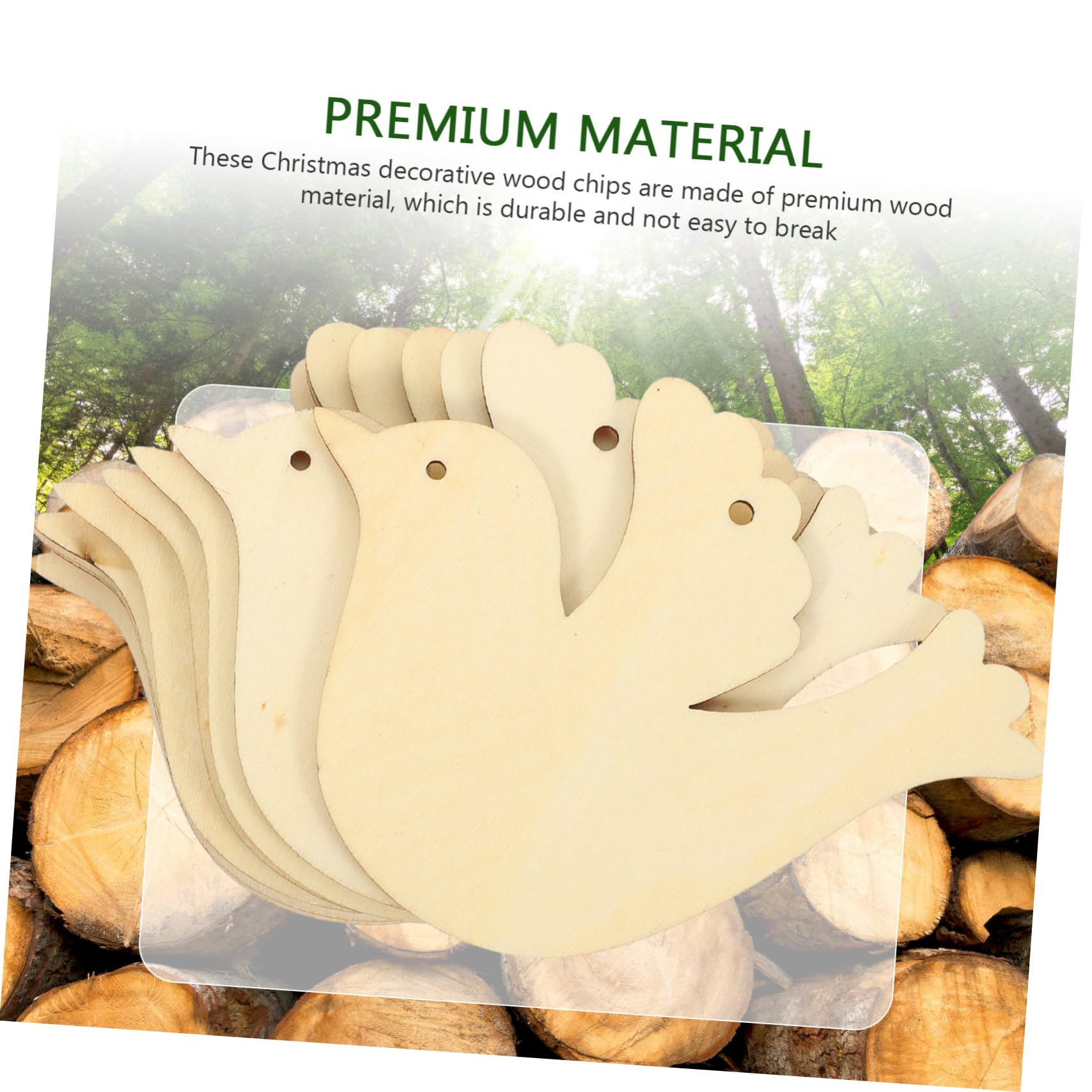 STOBOK 3sets Pendi Decorativi Legno Incompleto Per Natale Ciondoli Fai Da Te Per Decorazioni Natalizie Adatti Per Alberi Pareti e Finestre Divertenti Attività Creative Per Famiglie