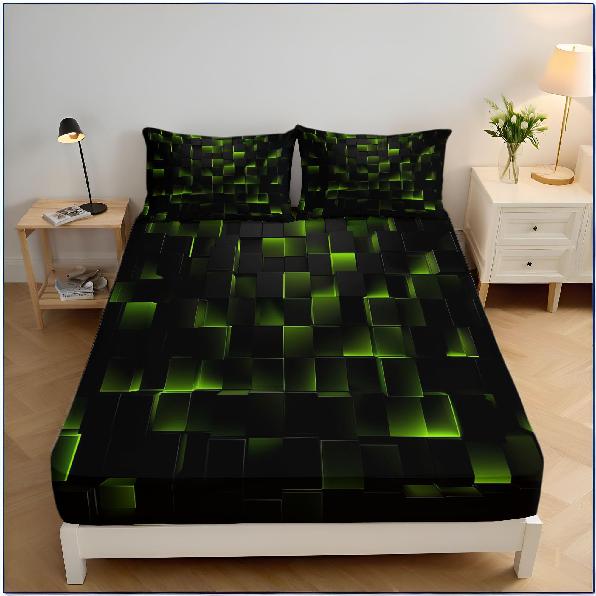 Housse de matelas imprimé technologie haut de gamme 180x200