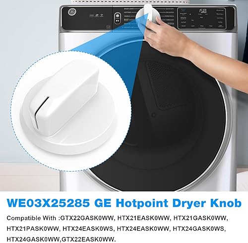 Miniatura 3 de WE03X25285 Secadora Perilla de Control de Reemplazo GE Hotpoint Secador PS11763058 AP6032623 Para GE Secador Perilla Principal