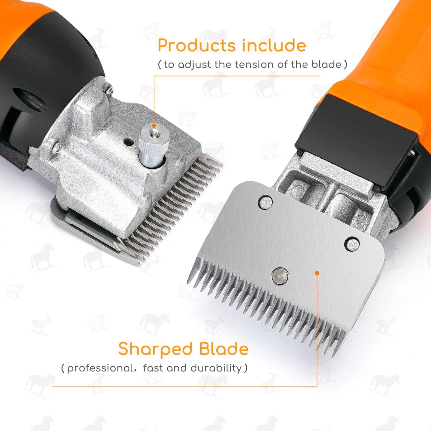 Nobleza 550W de Pelo Caballos máquina para esquiladora Caballo Cortar ovejas eléctrica cortadora Maquina Profesional Kit de Belleza de Ajuste de Seis velocidades