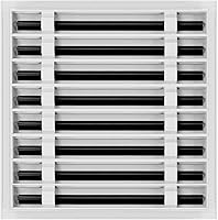 Vista 2 de BUILDMART - Cubierta de ventilación de CA moderna de 16 x 16 - Ventilación de aire blanca decorativa - Difusor de ranura lineal estándar - Rejilla