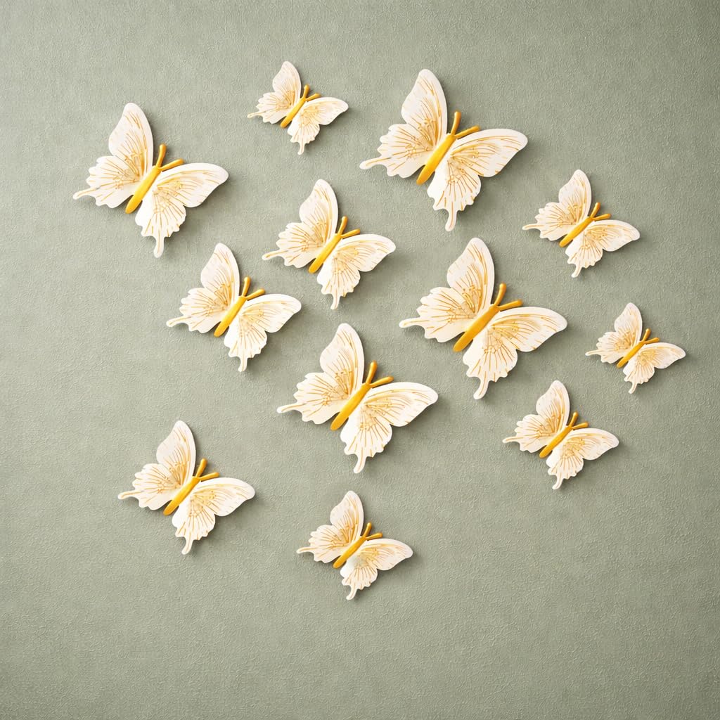 3D Butterfly Wall Stickers - Blue Decor -12