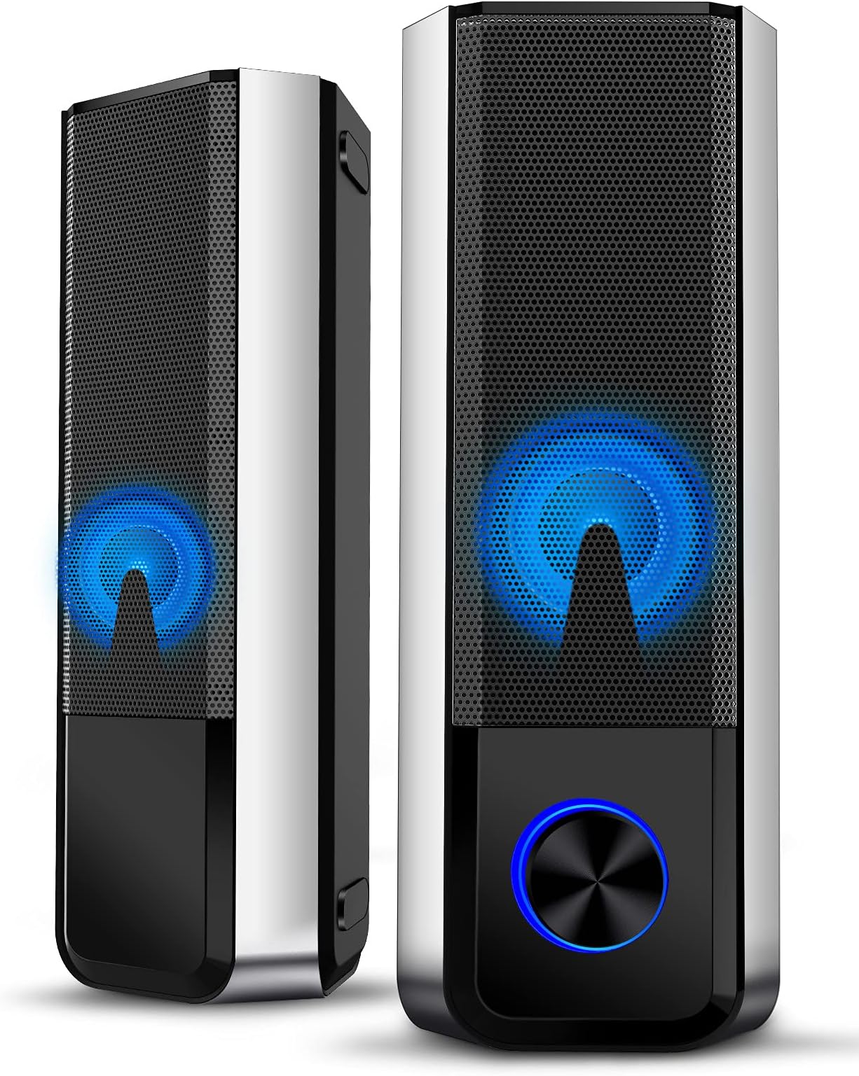 Smalody Haut-parleurs d'ordinateur, Haut-Parleur Bluetooth de Bureau