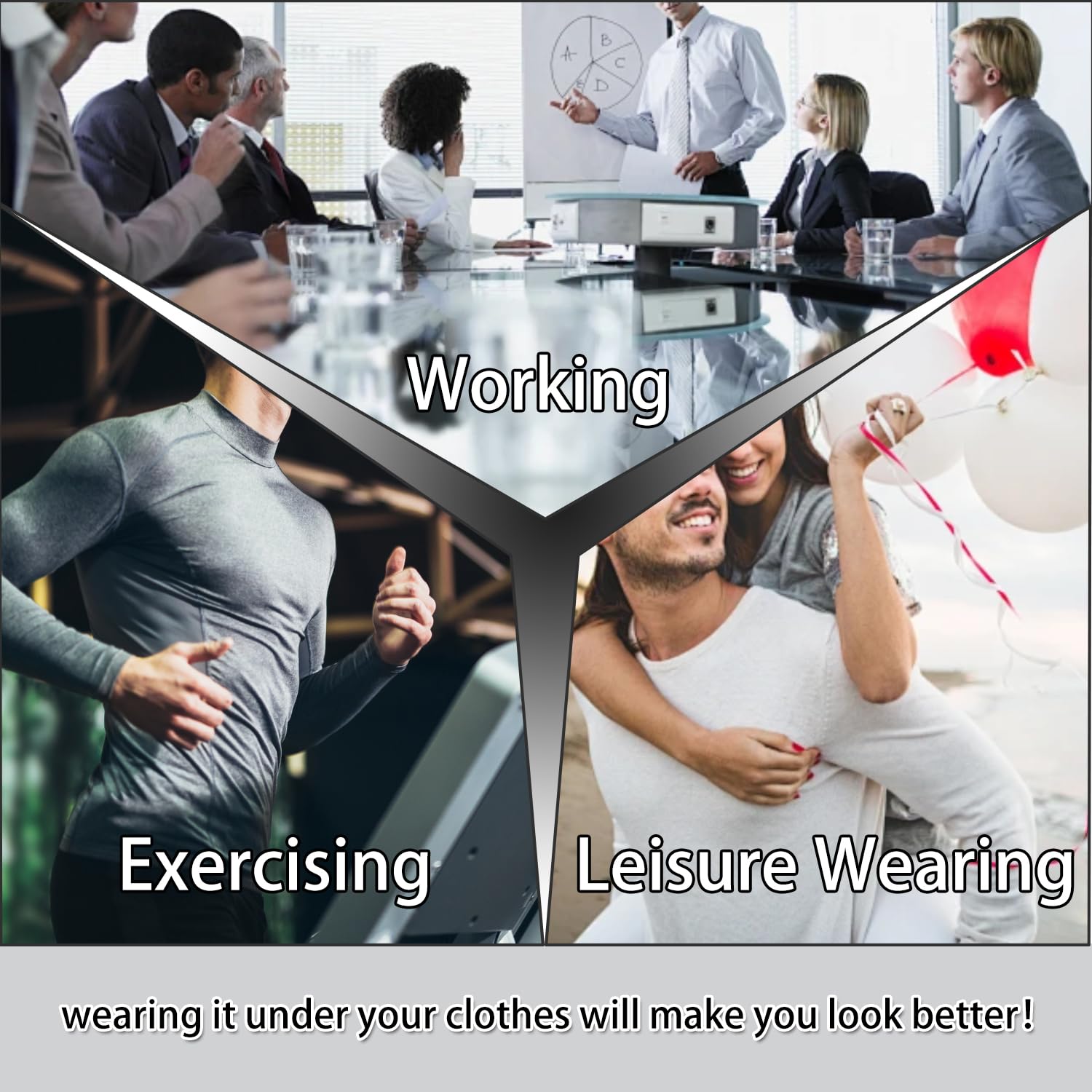 Gilet amincissant de compression pour homme - Contrôle du ventre - Sous-vêtement gainant - Doux pour la peau