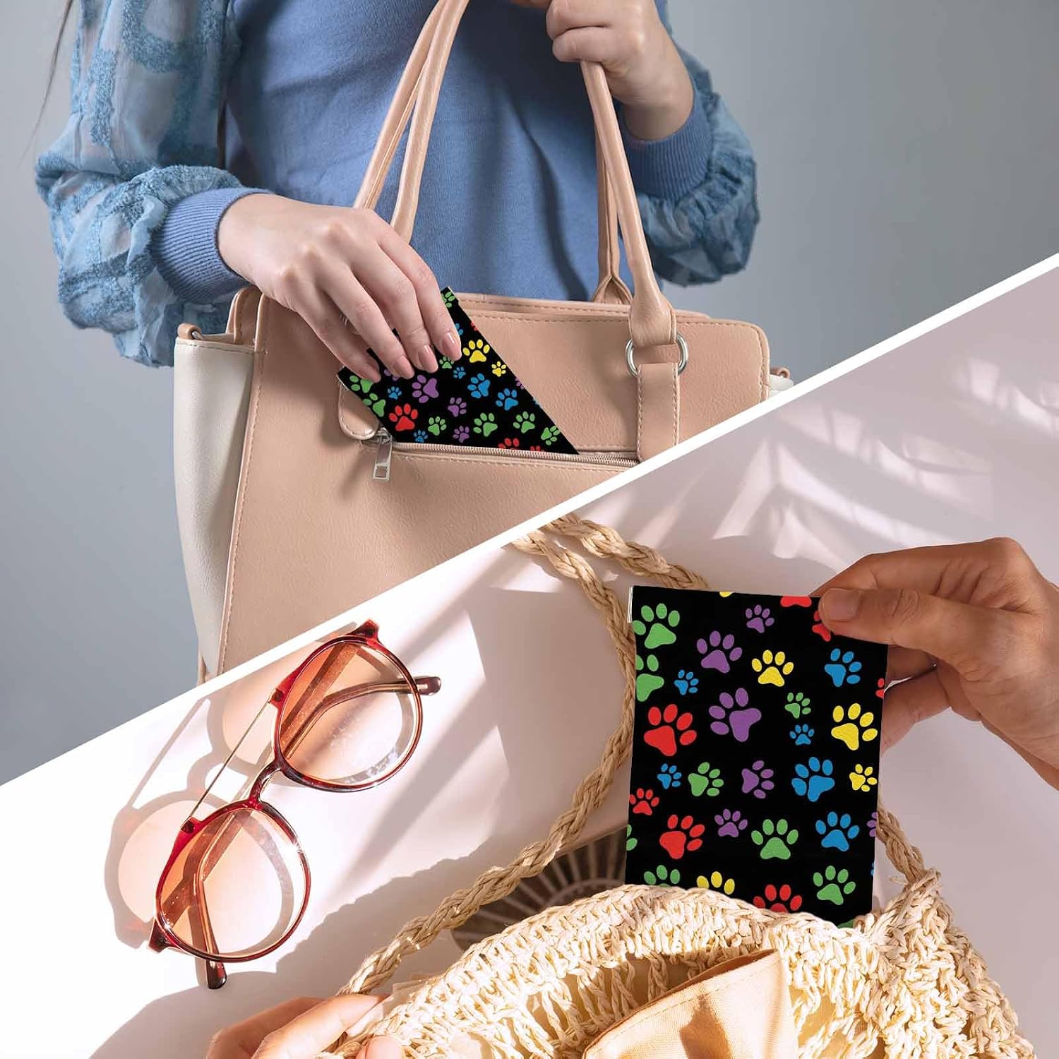 Ladybug Glasses Case, Eyeglass Case PU Leather Sunglasses Organizer Eyeglass Cases Glasses Cases Pouch For Men Women image 2