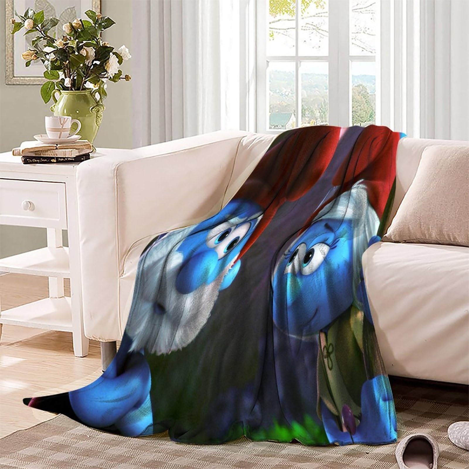Coperta Elettrica Da Divano MVPOWER Da 180 X 130 Cm In Morbida Flanella Blu E Viola Con 6 Livelli Di Temperatura E Spegnimento Automatico Lavabile In Lavatrice