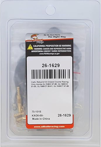 Miniatura 4 de All Balls Racing Kit de reconstrucción de carburador 26-1629 compatible conreemplazo para Honda GL1500C 1997-2000