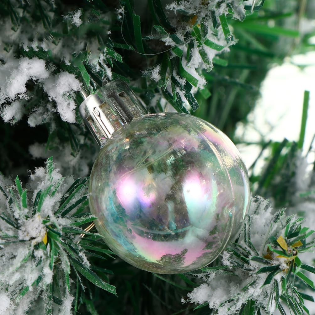 Veemoon 60piezas Bolas De Navidad Colgantes De Plástico De Adornos Decorativos para Árbol Fiestas y Bodas Variedad De Ligero y Resistente para Uso Interior y Exterior