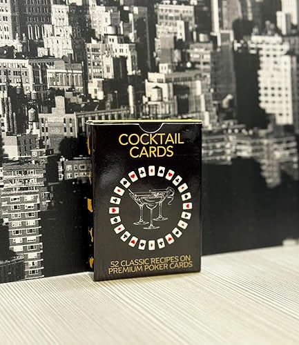 Miniatura 5 de The Bartender's Deck cartas de póquer y cóctel  Cartas de juego de cubierta completa  52 recetas de cócteles con métodos paso a paso y lista de