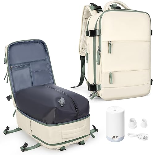 Miniatura 146 de coowoz Mochila de viaje grande para mujeres y hombres,Mochila de transporte,Mochila de senderismo impermeable para deportes al aire libre, Azul, 45