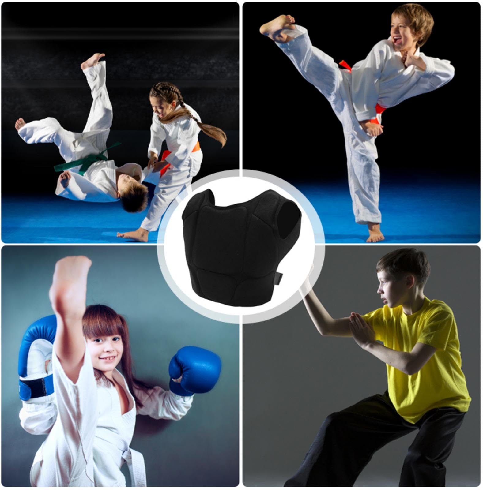 Schutzweste für Boxen, Brustschutz, bequem, Brustschutz, Uni, Erwachsene, Kinder, Kickboxen, Breast Protector, Kinder