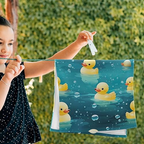 Vista 55 de Juego de 2 toallas de baño de color morado, remolques de mano de lobo, toallas de baño, toallas suaves y absorbentes para baño, cocina, gimnasio