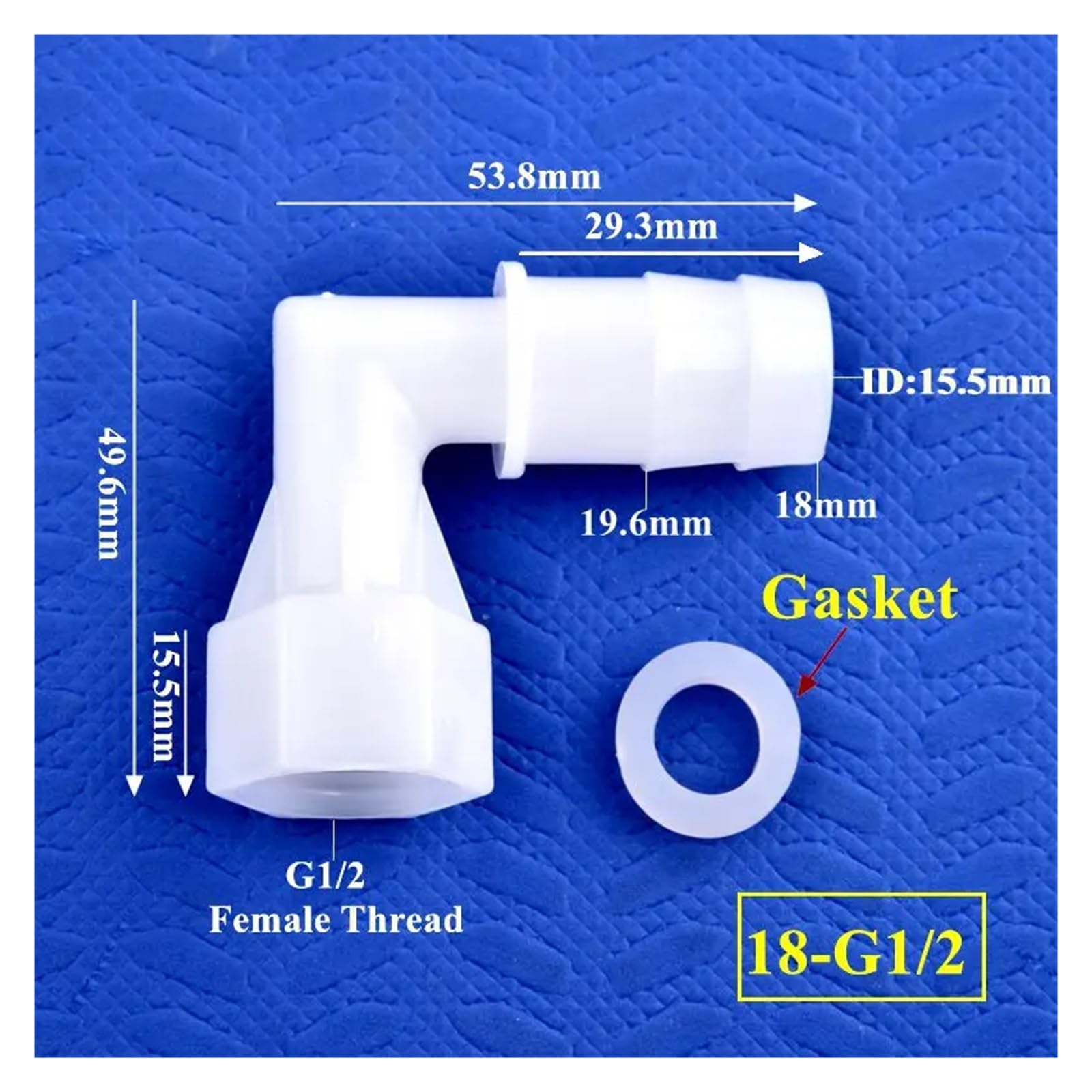 5~200 pezzi G1/2 a 4~25mm connettore a gomito ugello for acqua da giardino acquario adattatore serbatoio irrigazione filettatura interna giunti for tubi flessibili(18-G1I2,20 Sets)