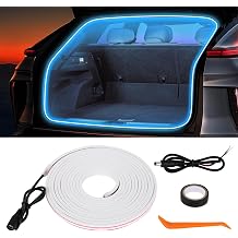 HOLDCY Car Trunk Cargo LED Strip Light, 12V Ice Blue 7000K, 118.11in | Waterproof Silicone, Flexible and Cuttable, 1 Strip With Installation Tool And Insulating Tape, For Suvs, Trucks, Vans