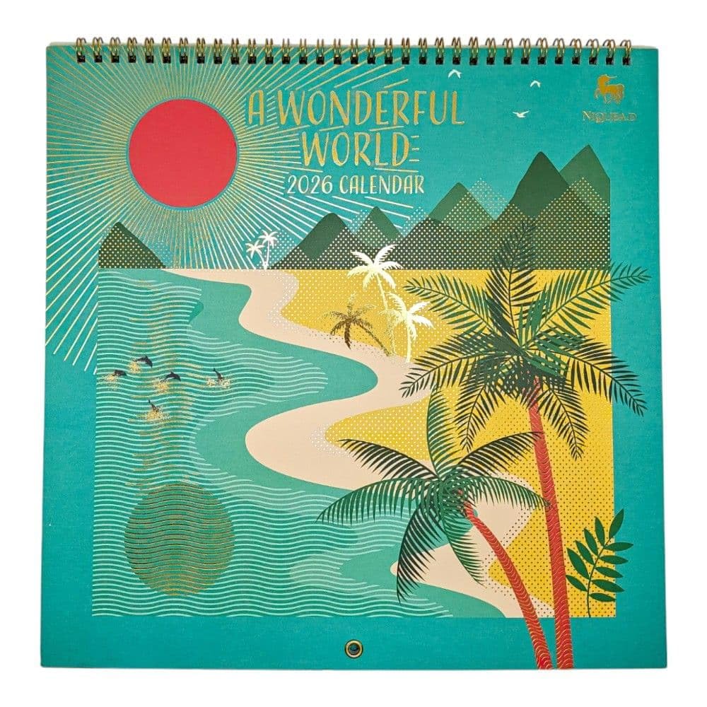 NIQUEA.D, Wonderful World 2026 Spiral Wall Calendar
