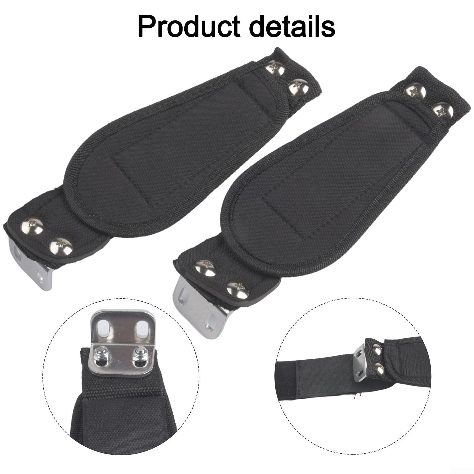 Mountain Skateboard piede supporto longboard fissaggio banda in lega di alluminio stabile fuoristrada equitazione per la maggior parte delle mountain board nero