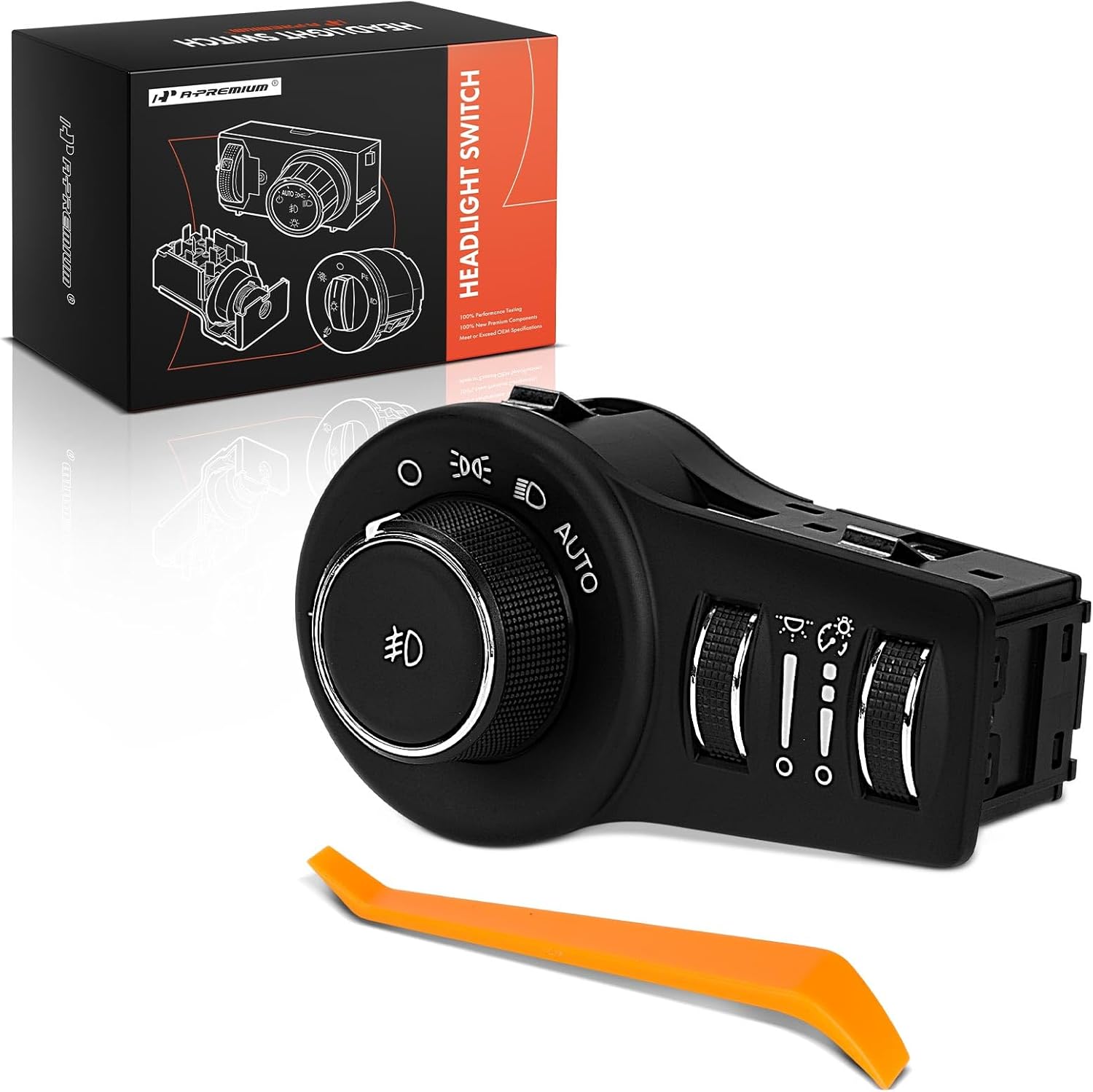 A-Premium Headlight Switch Instrument Panel Headlamp Dimmer Switch Compatible with Jeep KL Series Cherokee 2014-2023 & Chrysler 200 2015-2016, Pacifica 2018-2024, Voyager 2020-2024