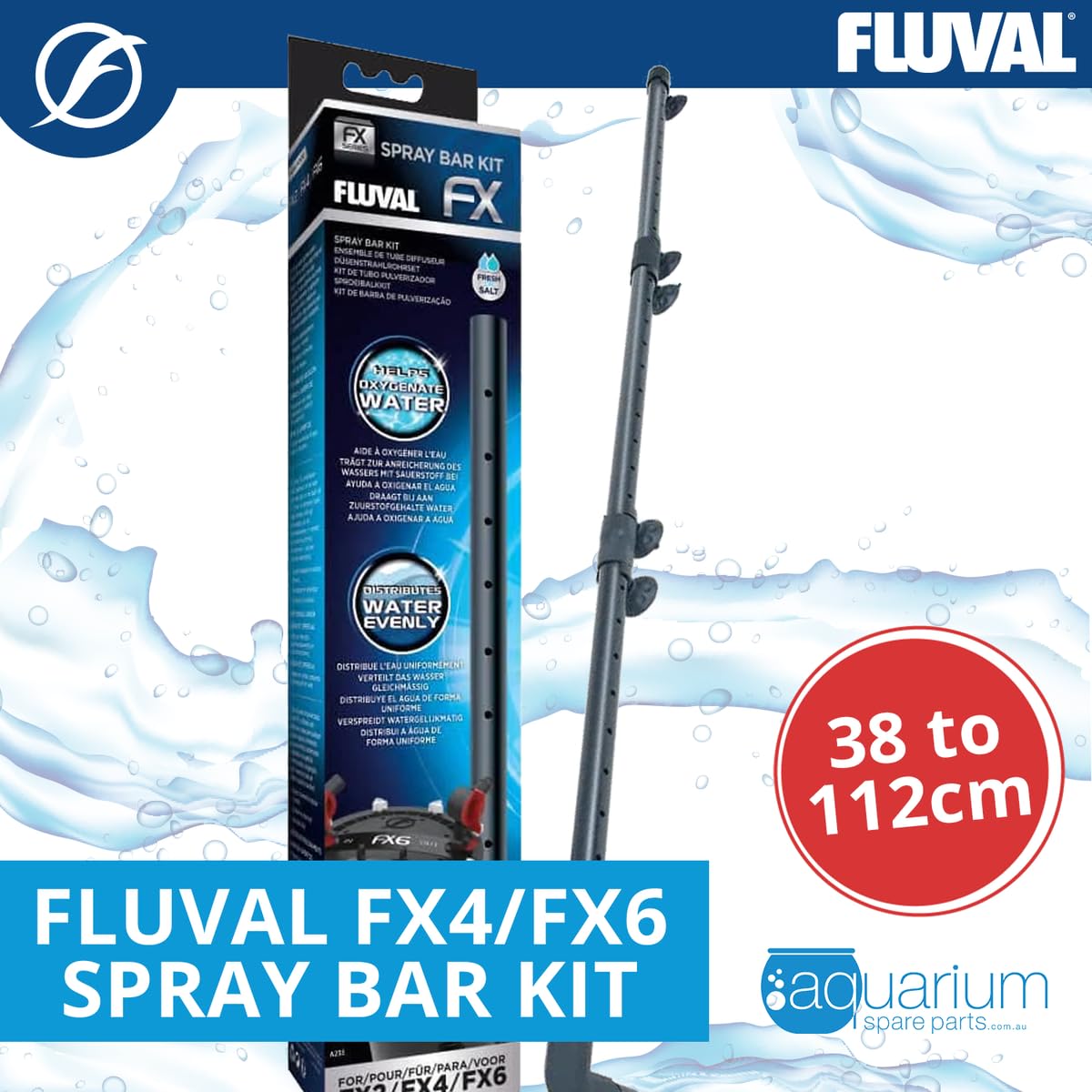 Fluval FX Kit de Barre de pulvérisation pour Aquarium