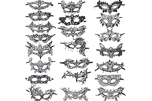44PCS Masquerade Sexy Lace Mask for Halloween
