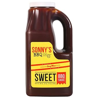 Sonny's Real Pit Bar-B-Q Sweet Bar-B-Q Sauce, 84 oz, Pack of 3 Authentic Sweet & Smoky Flavor, Perfect for Grilling, Marinating & Dipping