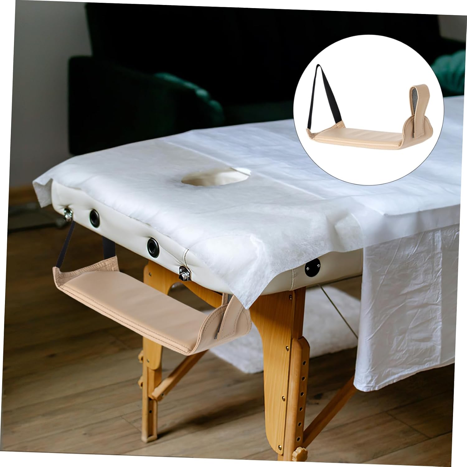 FRCOLOR Hanging Armrest for Massage Tables Armrest Cushion for Beauty Beds Quick Installation Ergonomic Design for Massage and Spa Professionals