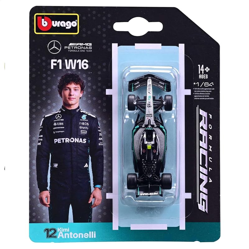 Bburago 1:64 Scale Race Formula Mercedes