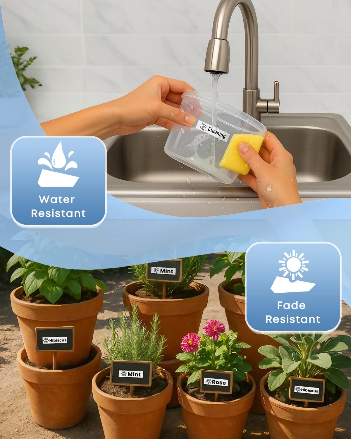 COLORWING TZe-231 Replace for Brother P-Touch Label Tape TZ Tape 12mm 0.47 Laminated White 1/2 inch TZe231 Label Maker Tape for Brother Ptouch PT-D210 D220 H110 D410 D610 1280 Cube Refills, 5-Pack - Image 5