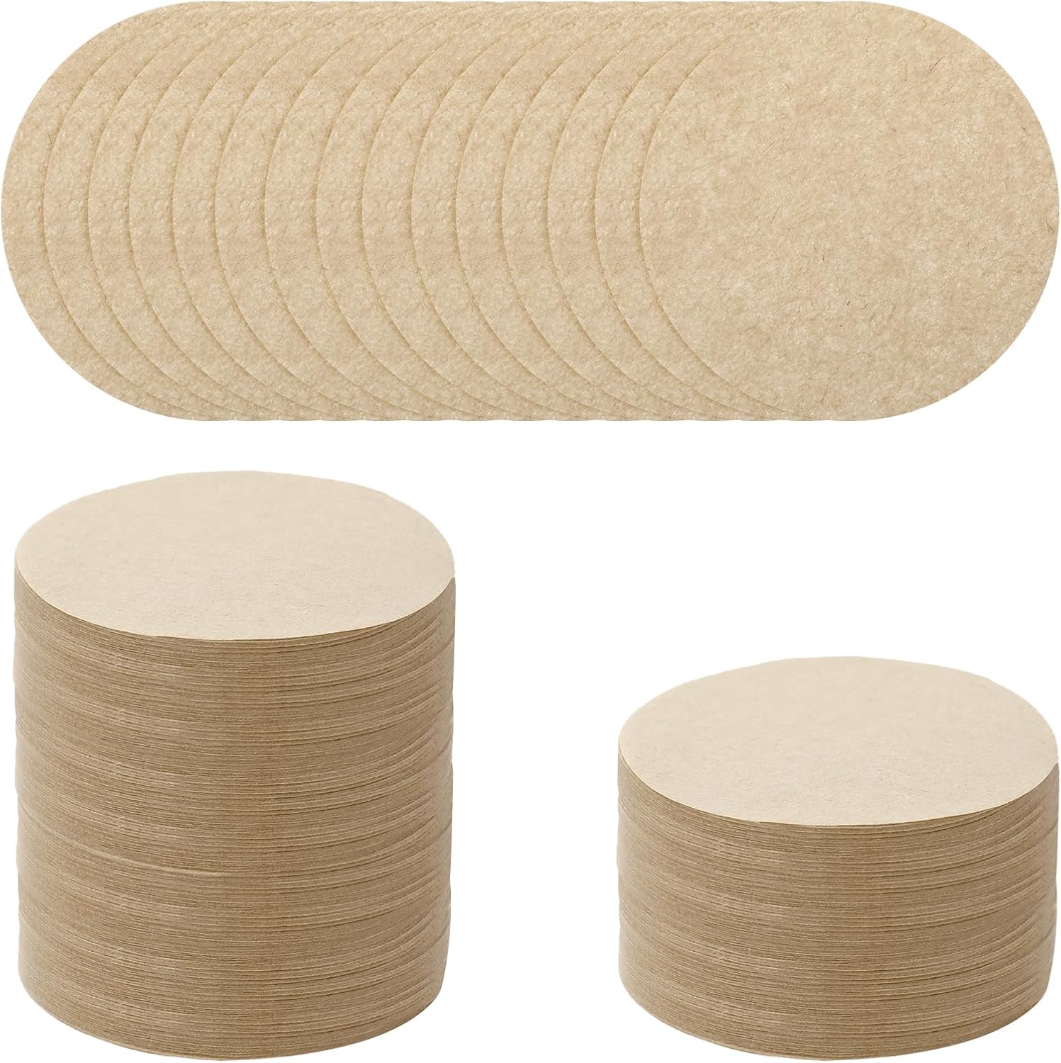 COMNICO Coffee Filter Replacement Paper Round Unbleached